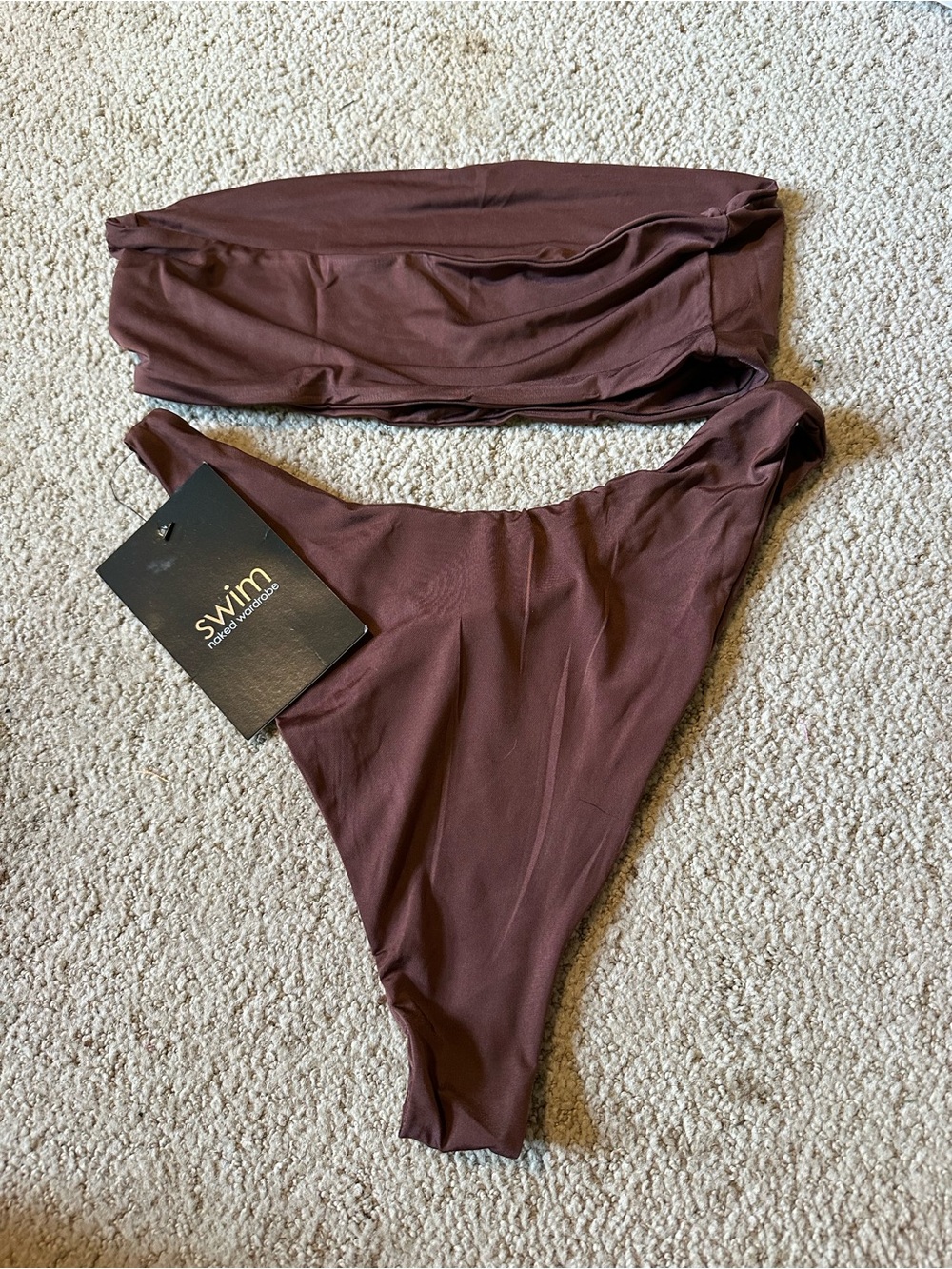 NWT Naked Wardrobe bikini set brown - Picture 5 of 5